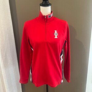Lizgolf Golf red sweater long sleeve, USA/Europe Crooked Stick 2005, Size Medium